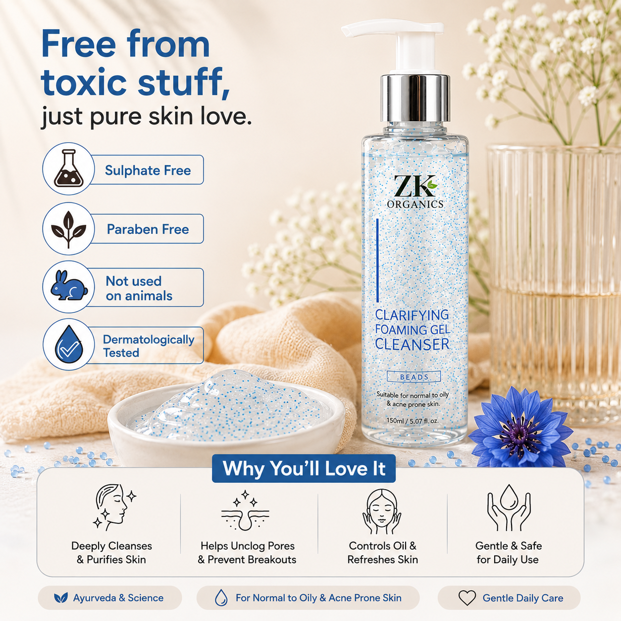 ☘Zk organics Bacno cleanser 50% OFF