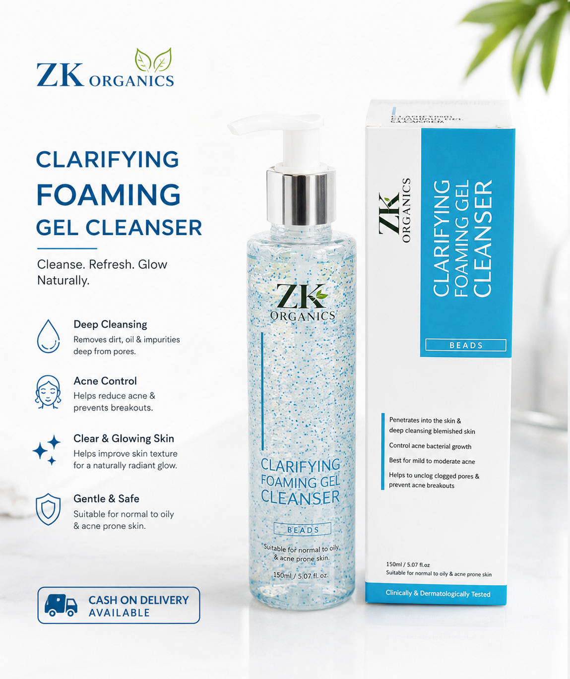 ☘Zk organics Bacno cleanser 50% OFF