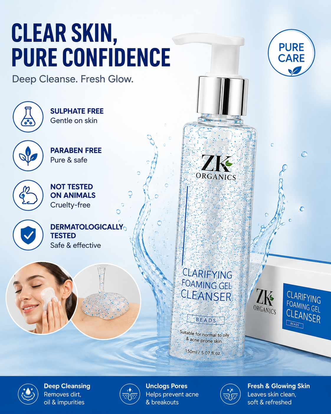 ☘Zk organics Bacno cleanser 50% OFF