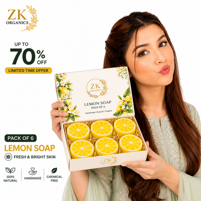 💛ZK Organics Lemon Brightening Soap Gift Box