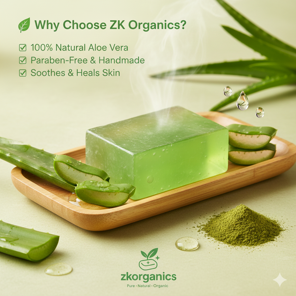 Aloe Vera soap by Zk Organics BUY 1 GET 1 FREE