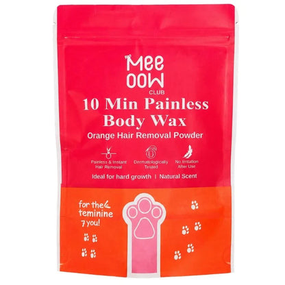 Meow Club 10-Min Painless Body Wax Powder with Spoon - 100g