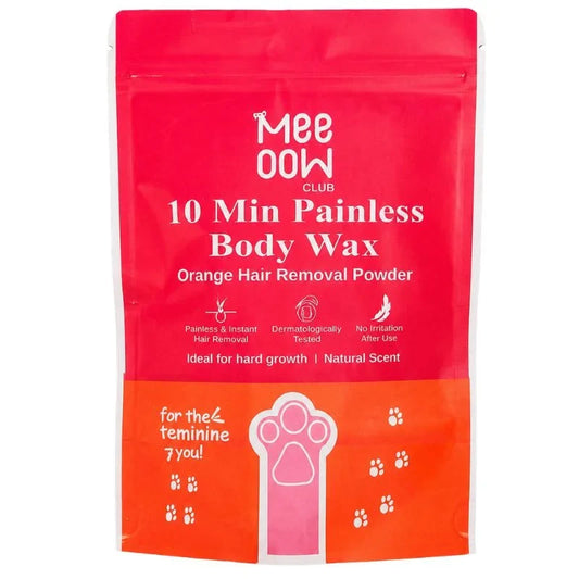 Meow Club 10-Min Painless Body Wax Powder with Spoon - 100g