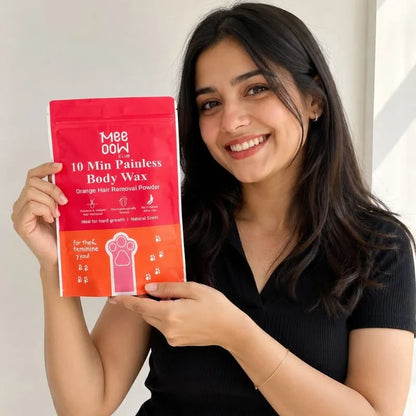 Meow Club 10-Min Painless Body Wax Powder with Spoon - 100g